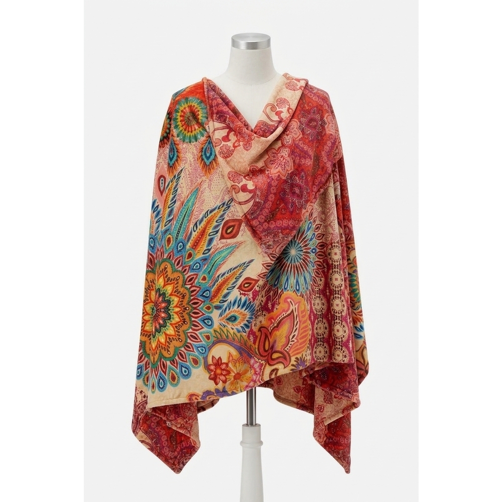 NEW JOHNNY WAS laurel canyon cozy blanket in magnolia scarf